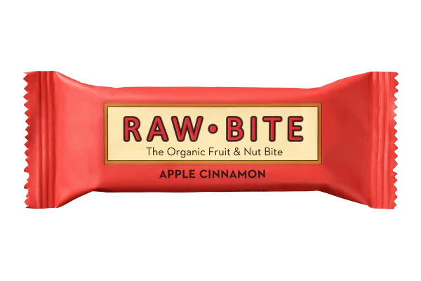 Fruit + nut bite apple cinnamon van RAW.BITE, 12 x 50 g