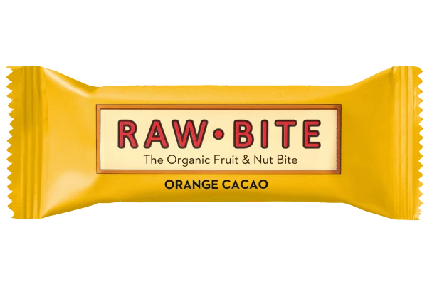 Fruit + nut bite orange cacao van RAW.BITE, 12 x 50 g