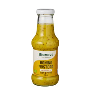 Honing mosterd saus van Bionova, 6 x 250 ml