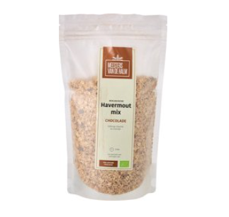 Havermoutmix chocolade van Meesters van de Halm, 6 x 350 g