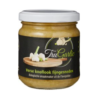 Verse knoflook fijngesneden van TRUGARLIC, 12 x 200 g