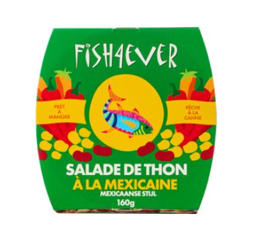 Tonijnsalade mexicaanse stijl van Fish 4 Ever, 8 x 160 g