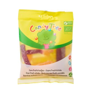 Zure fruitsticks van Candy Tree, 12 x 100 g