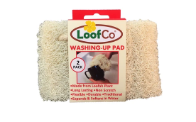 Afwasspons van luffa van LOOFCO, 1 x 2 stk