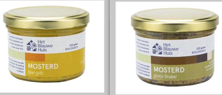 Mosterd Mixdoos van Het Blauwe Huis, 6x 220gr