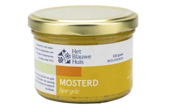 Mosterd geel van Het Blauwe Huis, 6 x 220 g