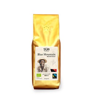 Arabica Blue Mountain medium roast ID Organics gemalen, 6 x 250