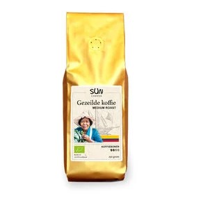 Arabica Gezeilde medium roast van ID Organic bonen, 6 x 250 g