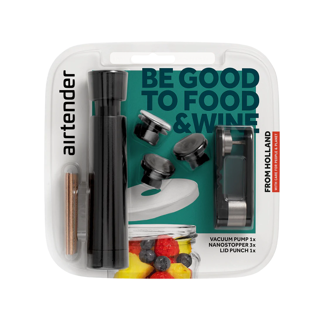 Airtender Food Wine Vacuüm Pack, 1 x set