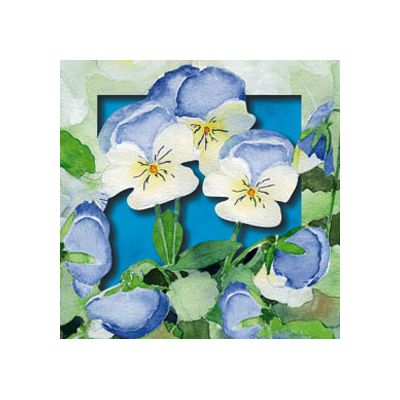 Box Blauwe Viooltjes van Floris Kaarten, 1 x 1 kaart