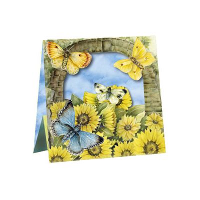 Box Zonnebloem Vlinders van Floris Kaarten, 1 x 1 kaart