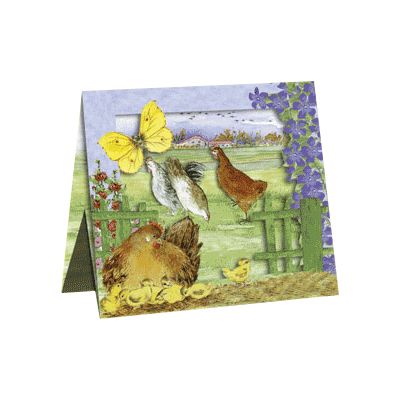 Box Kippen van Floris 1 kaart, 2 op voorraad