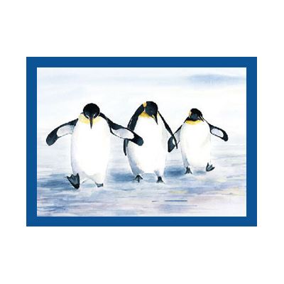 wenskaart 3 pinguïns van Floris Kaarten, 1 x 1 kaart
