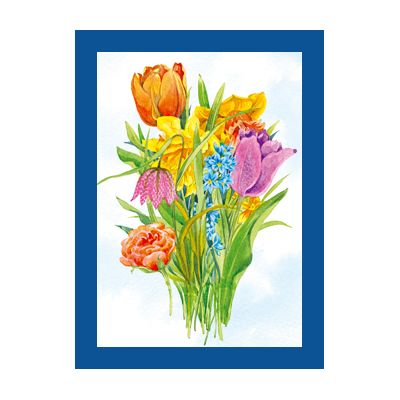 Wenskaart tulpenboeket Annie van Floris Kaarten , 1 x 1 kaart