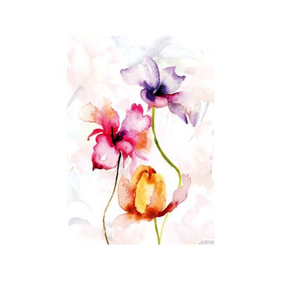 Wenskaart tulpen zomer van Floris Kaarten, 1 x 1 kaart